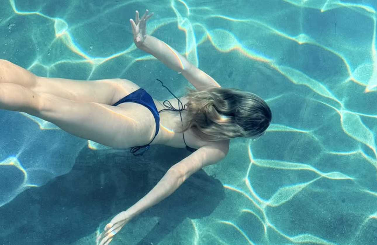 Private adult swimming lesson at home pool Dubai